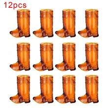 5/10/12/15/24pcs, Mini Cowboy Boot Wine Glasses, Plastic Cowgirl Party Supplies, Western Plastic Mugs, Suitable For Cowgirl Party Decor, Bachelorette Party Supplies, Brown Boot Cups, Decorate Drinks, Snacks, Cake Props - Brown - View 13