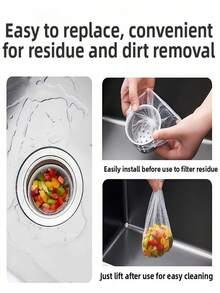 500/-30piece Kitchen Sink Filter, Household Filter, Bathroom, Bathtub, Washbasin, Mopping Machine-Reusable, Send Parents And Lovers, Storage Is Simple, Time-Saving And Easy To Clean Kitchen Drainage Protector. - Multicolor - View 5