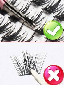 OBOVAY 5pcs/Set Pink Minimalist Eyeliner Clamp, Straight And Angled Tips, Thick Steel Material, High Hardness, Good Elasticity, Durable, With Protective Cover, Comfortable To Wear - Multicolor - View 3