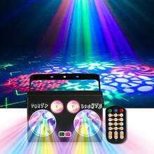 Lampu Pesta DJ Disko Lampu Dansa RGB Multi-Pola Strobo Dinamis Lampu Panggung yang Dikendalikan Suara dengan Kontrol Jarak Jauh dan DMX Pesta Keluarga Klub Bar Liburan Pernikahan Ulang Tahun Natal Pertunjukan Musik Dansa Karnaval Lampu Suasana - View 3