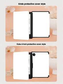 1個淡黃粉色圓點圖案保護殼，適用於 Kindle 2024、Ko-Bo、Kindle NK 11/Kindle Youth Edition/Kindle Paperwhite 5、10.2 吋第10代/ 11(A16)2025(11吋)、Galaxy Tab A8 10.5 吋 2022，具備自動喚醒/睡眠功能，輕巧方便，完美貼合保護您的閱讀設備 - 彩色 - 查看 8