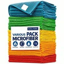 10/20/30 Pcs/Set Home Cleaning Multi-Color Soft Quick-Drying Absorbent Sponge Cloth Set - Random Color, Kitchen, Bathroom, Home Supplies - Multicolor - View 7