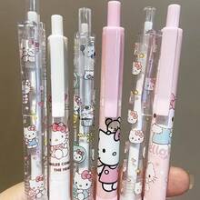 Chaodouxiong 6pcs Cartoon Automatic Neutral Pen Set - Cute Student/Office Stationery, Gift Box Packaging, Smooth Writing, Fun Stationery, Exclusive For Stationery Lovers - 6 Pieces Per Box - View 4