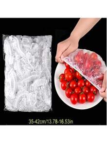 500/200/100/50/5 lembar Plastik Pembungkus, Digunakan untuk Mengawetkan Sisa Makanan, Dengan Desain Elastis dan Perekat Otomatis, Cocok untuk Menutup Peralatan Makan, Cocok untuk Penggunaan di Rumah, Cocok untuk Menutup Wadah Makanan, Plastik Pembungkus, Kantong Kemasan Makanan, Kantong Penyimpanan Dapur, Perlengkapan Dapur, dll., Cocok untuk Hadiah Hari Ibu. - MultiWarna - View 2