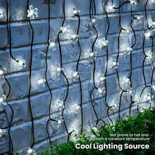 loyyz Solarbetriebene Kirschblüten-Lichterkette 22M/12M/7M/5M Outdoor Solarleuchten IP55 wasserdicht Solarbetrieb 8 Beleuchtungsmodi geeignet für Hof Garten Terrasse Baumdekoration - Weiß - Übersicht 4
