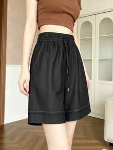 Women Shorts - Black - View 2