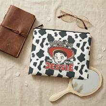 Disney Toy Story Jessie Canvas Organizer Pouch, Playful Western Cowgirl Design, Versatile Bag For Daily Makeup & Toiletries - 10 X 8.1 Inches - View 6
