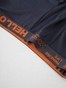 Tween Boy 4pcs Letter Waistband Mid-Rise Boxer Briefs - Multicolor - View 9