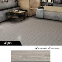 49pcs Self-Adhesive Thickened Wear-Resistant Waterproof Anti-Slip Stone Plastic PVC Flooring Wood Grain Floor Stickers - 49pcs - View 14