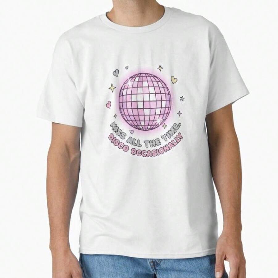 H.ArryS S.TTyles Bola de Discoteca | T-shirt | T-shirt Gráfica de Concerto Y2K | Top Unissexo 100% Algodão CasualWear,Tops de Verão,Y2KStreetwear - Branco - Ver 1