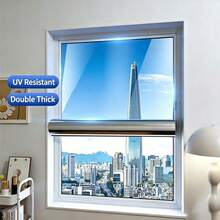One-Way Privacy Window Film, Home Window Glass Film, Combines Sun Protection, Heat Insulation And Shading Functions. Effectively Blocks Strong Light And UV Rays, Prevents Indoor Stuffiness, Outside Cannot See Inside, Protects Home Privacy Space. - 1PC - View 3
