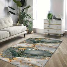 Suitable For Indoor And Outdoor Abstract Art Design Textured Pattern Carpets, Elegant Home Decoration, With Finished Edges Suitable For Bedrooms, Easy To Maintain, Suitable For Living Rooms, Homes, Apartments, Offices, Dormitories, - 1PC - 查看 5