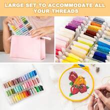 50/100/200pcs Plastic Embroidery Thread Spools, Embroidery Thread Cards, Suitable For Cross Stitch Thread Craft DIY Sewing Storage, Hard Embroidery Thread Spools (White, Transparent) - Multicolor - View 9