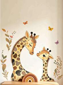 Watercolor Forest Animal Gathering, Children's Room, Kindergarten, Home Decor, Wardrobe, Wall Decoration, Wall Stickers. - Multicolor - View 13