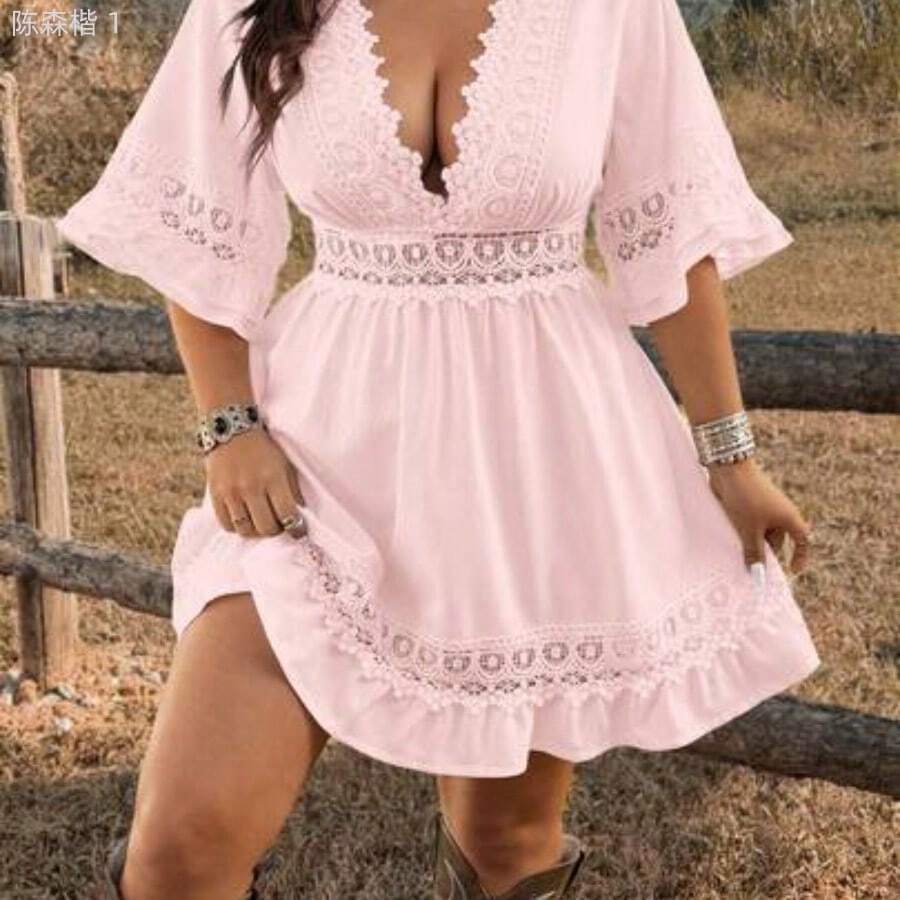 Plus Size Dresses - Rosa - View 1