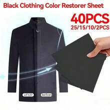 40/25/15/10/2PCS Laundry Black Color Enhancer, 91g/M² – Specialized Sheets For Faded Black Clothes Ased Fabric Tablets For Black Clothes, Dark Wash Jeans, For Dishwasher - Multicolor - View 11