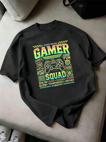 Camisetas de talla grande para hombre - Negro - Ver 2