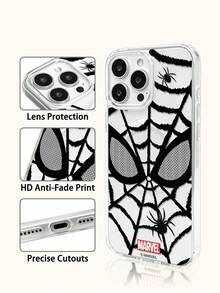 Miniso Funda de teléfono transparente con carga inalámbrica magnética de Marvel Superman, funda de teléfono de verano, funda de teléfono de regalo de vacaciones, antideslizante, a prueba de caídas, a prueba de huellas dactilares para GalaxyS22, GalaxyS23, S24plus, GalaxyS25, S26ultra, compatible con iPhone17, 17Air, 17pro, 17promax, 11, 12, 13, 14, 15, 16pro, 16promax, 14Plus, 15Plus, 16Plus, 16pro, 16promax. - transparente - Ver 3