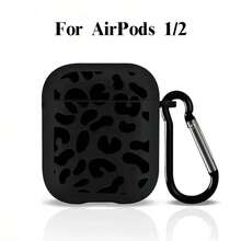 [分色設計]新款時尚黑色條紋圖案保護殼，適用於Airpods 4代、 Pro 3/1/2代、3代、 Pro 2 - 柔軟TPU無線耳機保護殼，送給家人和朋友的完美禮物 - 黑色 - 查看 2