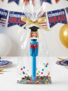 Custom Graduation Photo Retractable Pen, Printed With Portrait And Graduation Cap Patterns. Suitable For Daily Writing By Students And Teachers, It Is An Ideal Gift For Graduation Season, Back-To-School Season And Birthdays - Multicolor - View 7