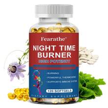Nighttime Fat Burner - High Potency Formula With White Kidney Bean And Green Coffee Bean - Metabolism Support - 120 Softgels - 1 bottle - View 1