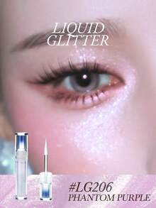 Eunarz 全息閃粉液體眼影，附超細刷頭，打造閃耀眼妝 - #LG206 PHANTOM PURPLE - 查看 11