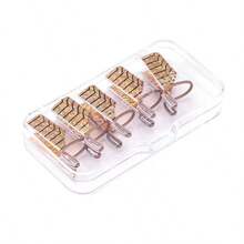 5Pcs Nail Art Light Therapy Crystal Nail Extension Aluminum Nail Tips Holder Reusable Extension Nail Holder Clips Extension Tools - Multicolor - View 3