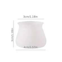 12/24/36 buah Penutup Kaki Kursi Silikon, Penutup Silikon Bulat, Cocok untuk Meja Bundar dan Bantalan Peredam Suara Kaki Kursi di Rumah, Bantalan Pelindung Bagian Bawah Meja dan Kursi - Selongsong kaki meja bundar - View 4
