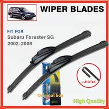 Front Wiper Blades Set Kit For Subaru Forester SG 2002-2007 Window Windshield Windscreen Brushes Cutter J Hook - T0021+0019 - View 8