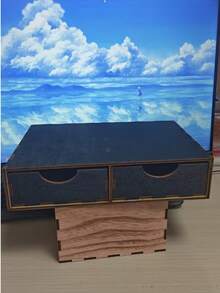 Caja de almacenamiento de cápsulas de café de madera, organizador de estante para cápsulas de café y hojas de té, soporte para cafetera, caja de almacenamiento con cajón debajo de la cafetera, puede contener hasta 30 cápsulas - Multicolor - Ver 8