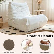 Comfortable And Plush Armchair-Sofa, Filled With High-Quality Foam, Ideal For Reading And Relaxing. - White - View 6