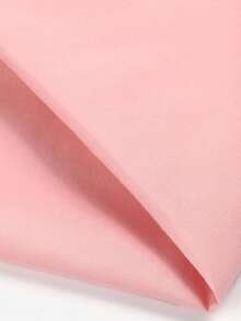 1pc Whole Roll Cut-To-Size Solid Color Polyester Fabric, Clothing Lining Handmade DIY Sewing Material - Pink - View 4