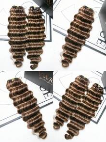 Y WIGS #4/27/30 鬆散深波紋 Miracle Knots 鉤編真人髮 55g/束 18英吋 預分束可重複使用 羽毛般輕盈 女用真人鉤編髮 - S4/27/30 - 查看 7
