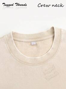 100% Cotton Vintage Butterfly & Moth Shirt Cottagecore Aesthetic Tee, Nature Lover Gift Comfortable T-Shirt Unisex Women's & Men's Campus Daily Wear - Washed T - Apricot - 查看 4