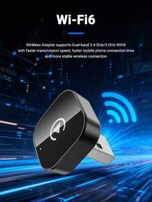XUDA 2026 新款 2合1 無線 CarPlay / Android Auto 超迷你適配器 - 2.4-5.0 GHz WiFi 5 Carplay 轉換器，有線轉無線，快速自動連接，無延遲，緊湊設計，附 USB/USB-C 接口，免電池 - A - 查看 5