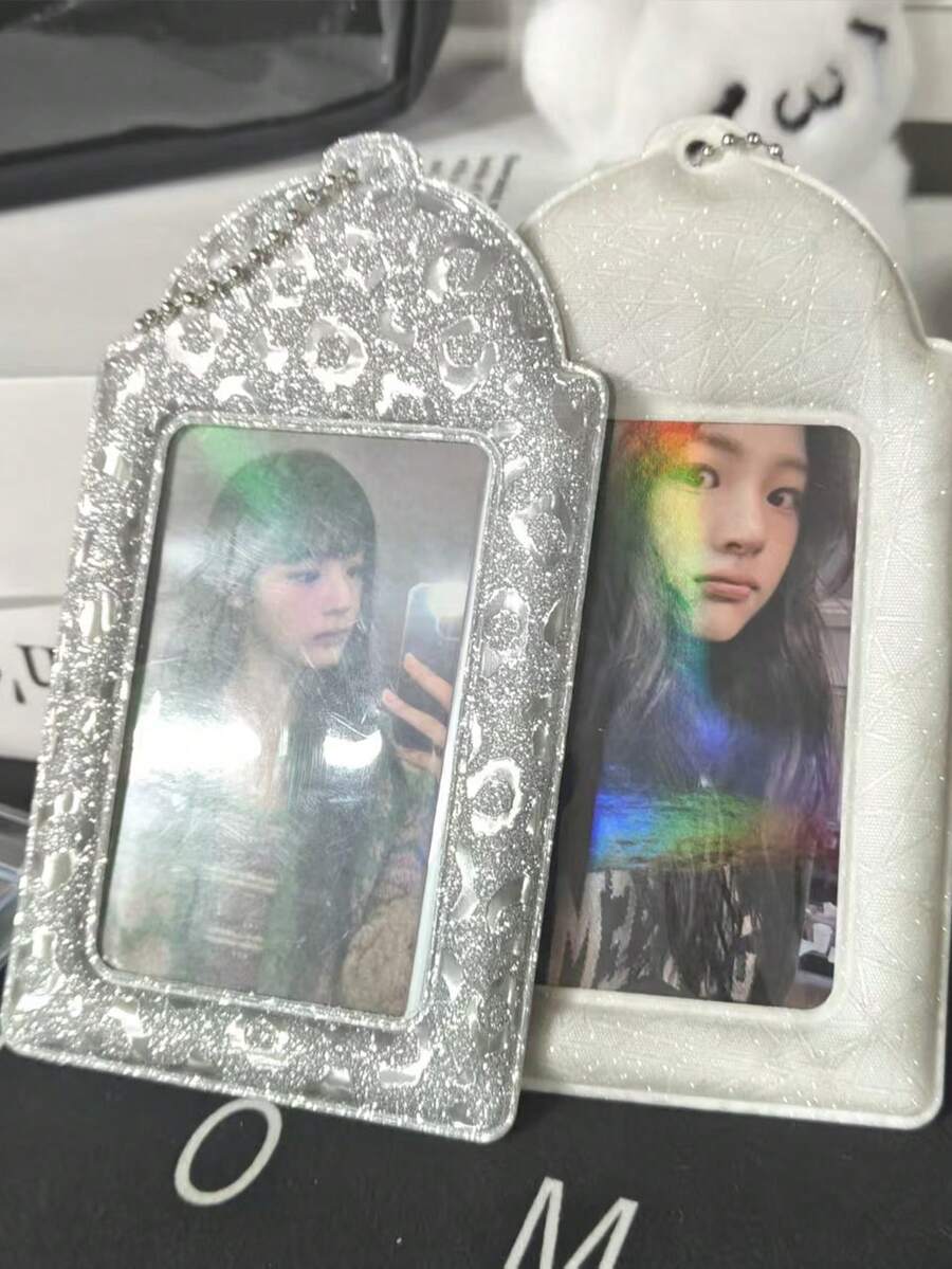 1pc Idol Card Holder Badge Sleeve, Anime Character Card Display Sleeve, Student ID Card, Bus Card Storage Backpack Anti-Loss Hanging Charm - Card Sleeve - View 1
