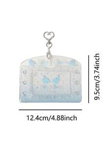 1 個橫式 PVC 卡套，學生 3 英吋緞帶保護套，追星小卡展示吊飾組 - 彩色 - 查看 4