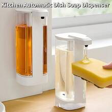 DONASIRA 1pc 500ml Extra Large Capacity Wall-Mounted Touchless Smart Infrared Automatic Soap Dispenser, Hands-Free Home Hand Soap Fast Dispensing Pump, Sensor Hand Washer/Bathroom Gadget/Cleaning Machine - View 4