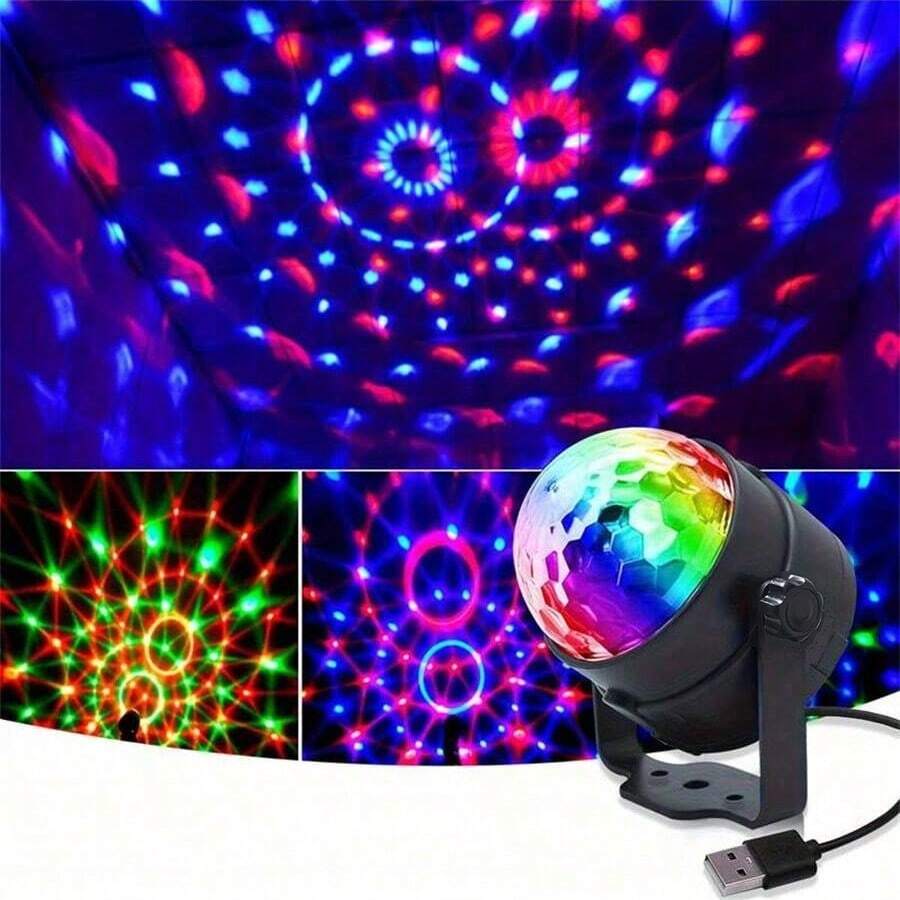 Led水晶魔球燈,星空燈,多彩的迪斯科球舞台燈,適用於舞會,dj表演,ktv,酒吧,俱樂部營造氛圍
