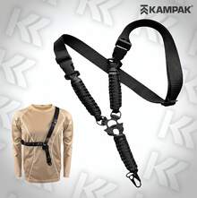Kampak Kw321 Tactical Rifle Sling, Reinforced Single Point Sling, Black, Multipurpose Sling - Black - View 8