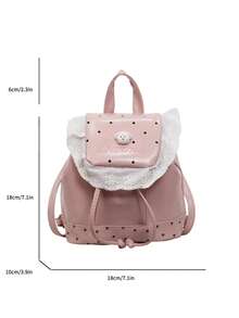 Polka Dot Fresh Style Backpack New Niche Design Sweet Ruffle Fashion Minimalist Backpack - Multicolor - View 2