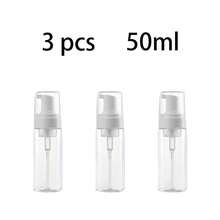 1pc/2pcs/3pcs 50ml/100ml/150ml/200ml Foaming Soap Bottle Empty Plastic Mousse Facial Cleanser Pump Bottle Refillable Lotion Shampoo Dispenser - Clear - View 15