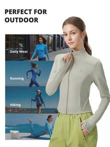 CAMEL CROWN Women's Stand Collar Sun Protection Shirt, Slim Fit Short Sun Protective Jacket For Summer - Cold Tea Gray - View 7