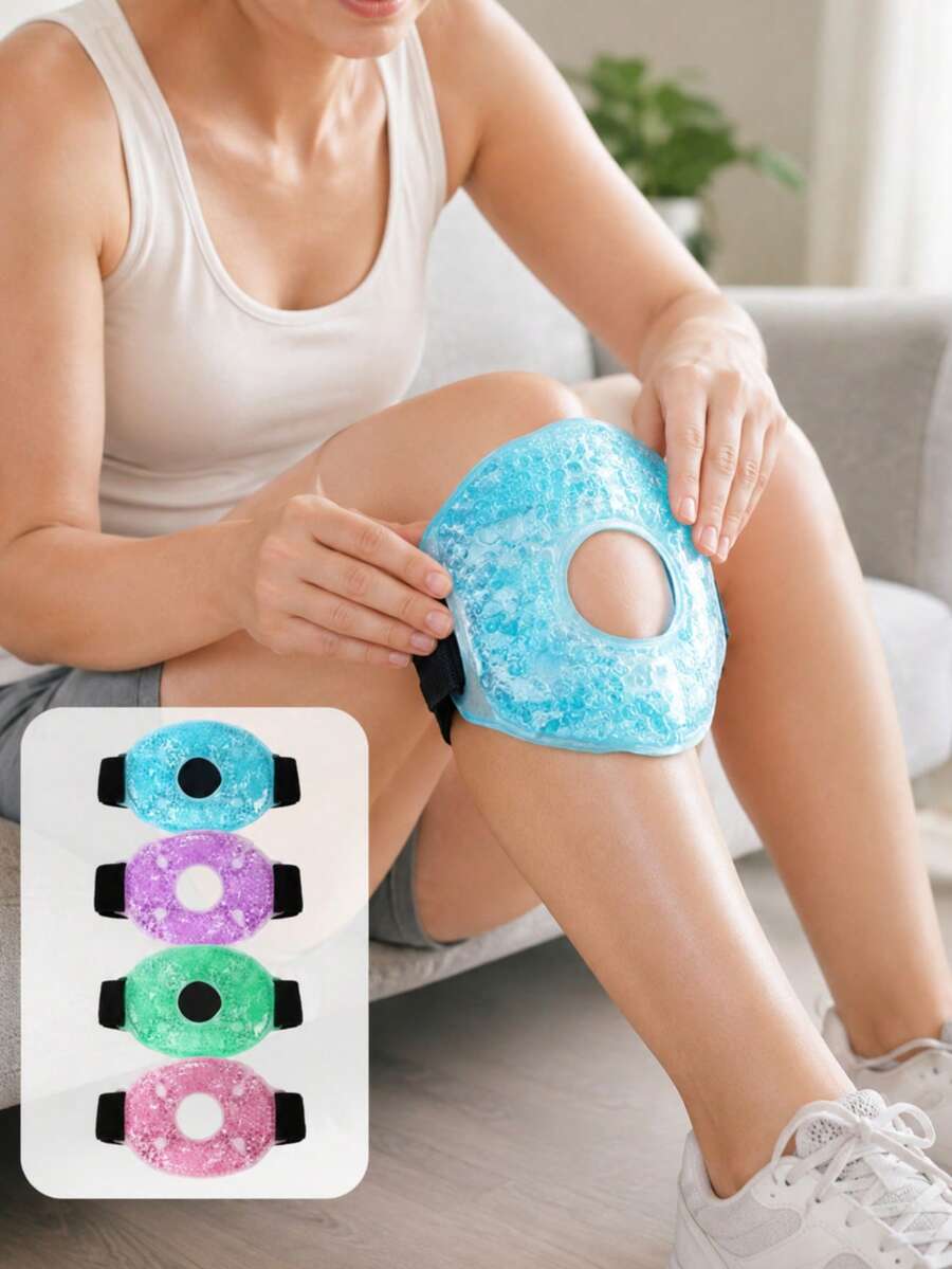 Knee Pad, Gel Ice Pack Wrap, Ankle Ice Pack, Large Size Ice Pack For Both Hot And Cold Use, Adjustable, Reusable Knee Pad, Soft And Cooling Leg Sleeves, Suitable For Head, Shoulders, And Legs, Summer Cooling Ice Pad, Suitable For Home And Outdoor Use - View 1