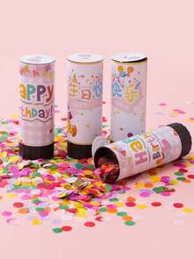 2件/4件/6件迷你紙花炮，生日手持花噴管，適用於生日派對 - A - 查看 7