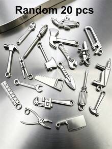 20/30/50/60/80/100pcs Mixed Vintage Silver Color Zinc Alloy Knight Sword, Gun And Bow Charms, Suitable For DIY Weapon Decorations, Jewelry Making And Crafts - Silver - View 18