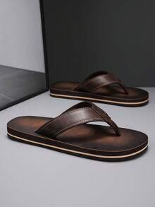 Men's Summer Fashionable, Durable, New Summer Beach Sandals - Brown - View 3