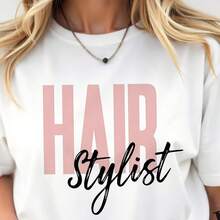 Hair Stist , Salon Shirt Design, Hairstisut File, Hairdresser Clipart, Silhouette Sublimation, Stist Dxf Eps Pure Black Cotton Short Sve T-Shirt Is The Best Gift For , Best , - 白色 - 查看 1