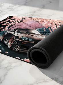 XXL Extra Large Cherry Blossom Racing Car Anime Mouse Pad, Japanese Racing Style Extended Desk Mat, High-Density Smooth Fabric Surface, Non-Slip Rubber Base, Waterproof And Anti-Curling, Gamer Gift, Graduation & New Year Gift, Suitable For E-Sports Room, Office, Study Desk, Computer Mouse Pad, Keyboard & Mouse Protector - View 7