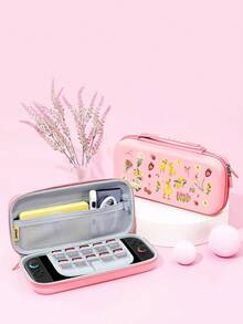 Fresh Elements, Little Yellow Duck, Floral Fruit Pattern Switch/Switch 2nd Gen Protective Case/Transparent Glitter Protective Shell, Compatible With New Switch 2 (2025)/Switch NS/Switch OLED/Lite, Compatible With Switch Game Console Accessories, Full Set, Storage Bag, Card Slot Base Case, Game Card Storage Box, Switch Protective Case, Best Gift Compatible With Switch Players - Multicolor - View 17